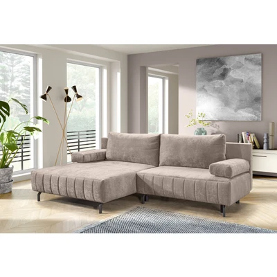 Abbildung von exxpo - sofa fashion Ecksofa "Cambria, B/T: 262/171 cm, hochbeiniges, modernes Design" inkl. Bettfunktion und Bettkasten, 15 cm bodenfrei, L-Form