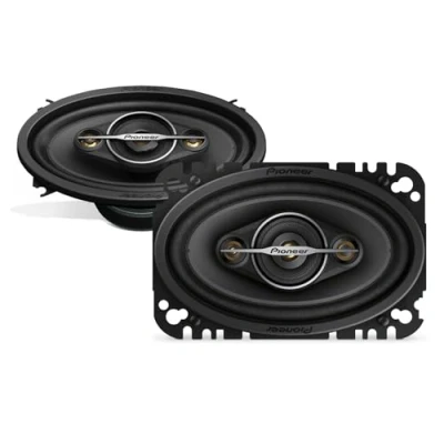 Abbildung von Pioneer TS A4671F 4 x 6&quot; Weg Koaxial Lautsprecher Set mit 2 Lautsprechern (je 210 W max., 30 Sinus), kraftvoller Klang, hoher Wirkungsgrad, 42 mm Einbautiefe, 93 153 Einbauausschnitt