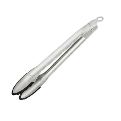 Abbildung von RÖSLE Gourmetzange Silikon, Hochwertige Küchenzange mit Silikonrand und patentiertem Verschlusssystem zum Grillen, Kochen Servieren, 23 cm, Edelstahl 18/10, spülmaschinengeeignet