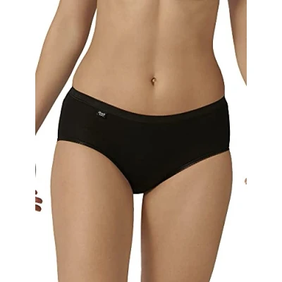 Abbildung von sloggi Damen Basic+ Midi 3P Slip, Black, 36