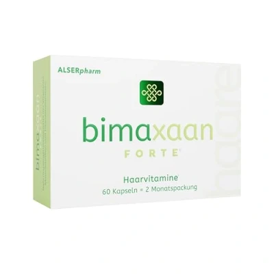 Abbildung von Bimaxaan forte Haarvitamine (2 Monatspackung) Für Frauen und Männer Zum Erhalt der normalen Haare mit Brennnessel , Kürbiskern Ginkgo Biloba Extrakt sowie B Vitaminen, Zink, Niacin, Biotin