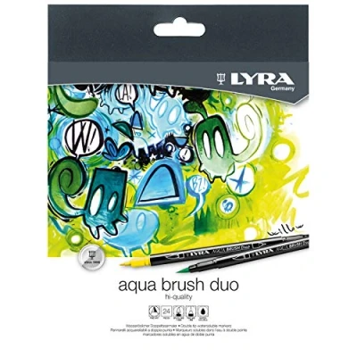 Abbildung von LYRA Aqua Brush Duo Set mit 24 Farben, 1 stück (24er Pack)