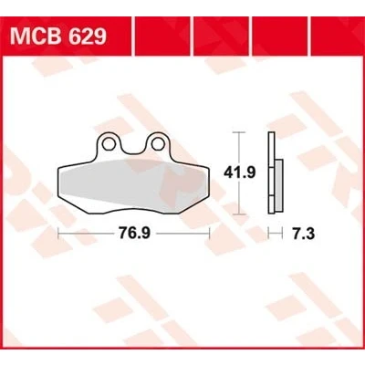 Abbildung von TRW Organic Allround MCB629 Bremsbelagsatz