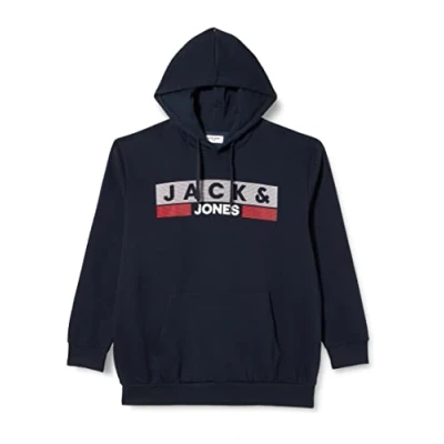 Abbildung von Jack &amp; Jones Jjecorp LOGO PS Kapuzenpullover Navy blazer, Herren, Größe: 6XL, blazer