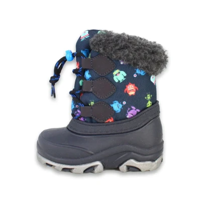 Abbildung von Beck Warmfutter Wintermonster Snowboot/Winterstiefel für Kinder, Größe: 26, Dunkelblau Schuhe