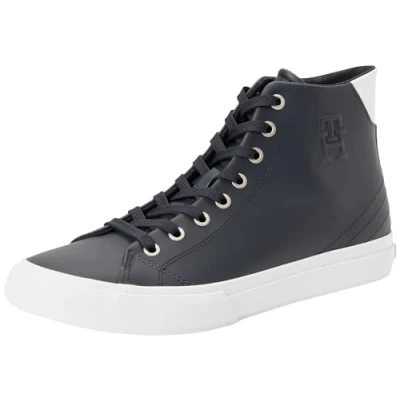 Abbildung von Tommy Hilfiger Herren Sneaker High Top, Blau (Desert Sky), 45