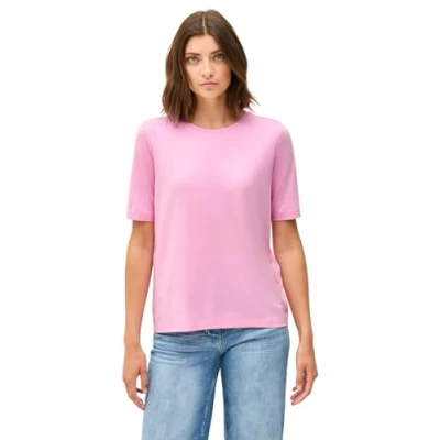 Abbildung von CECIL Damen 3225993 Basic Rundhals T Shirt, Cherry Blossom Pink, L