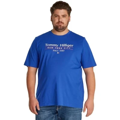 Abbildung von Tommy Hilfiger Center Stack TEE Tshirt print, Herren, Größe: XXL, Wedge blue