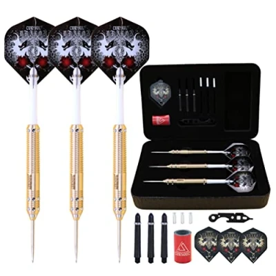 Abbildung von CUESOUL 23 Gramm Stahlspitze Darts mit Deluxe PU Fall Dragon Series 007