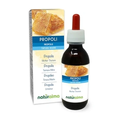 Abbildung von Propolis (Propolis) Harz mit Alkohol Urtinktur Naturalma Flüssig Extrakt Tropfen 120 ml Nahrungsergänzungsmittel