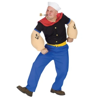 Abbildung von Adult Popeye Fancy Dress Costume Standard