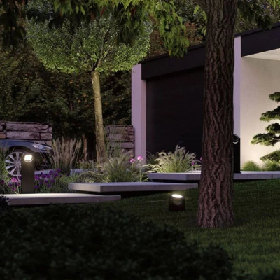 Abbildung von Paulmann LED Gartenstrahler »Swivea IP44 183x46mm 3000K 8W 460lm 230V Anthrazit Aluminium«, 1 flammig