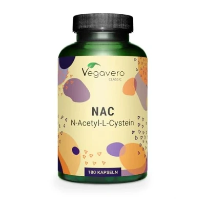 Abbildung von NAC Aus Fermentation NICHT synthetisch N Acetylcystein 600mg Hochdosiert Laborgeprüft 100% reine Aminosäure Vegan Ohne Zusatzstoffe Deutsche Produktion von Vegavero®