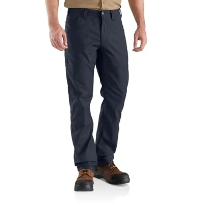 Abbildung von Carhartt, Herren, Rugged Professional Serie Flex Lockere Canvas Arbeitshose, Marineblau, W42/L30