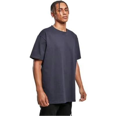 Abbildung von Build Your Brand Herren Heavy Oversize Tee T Shirt, Navy, S