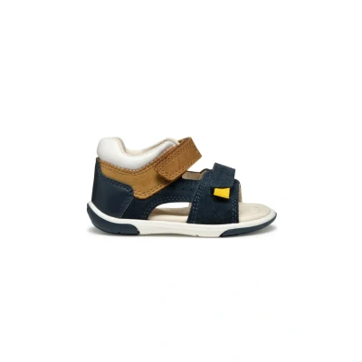 Abbildung von Geox Riemensandalette für Kinder, Größe: 20, Navy caramel Leder/synthetik