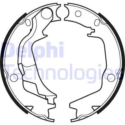 Abbildung von DELPHI LS2042 Handbremsbeläge HYUNDAI: Getz