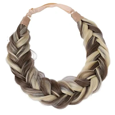 Abbildung von CAISHA Zopf Haarteil Haarband Stirnband Haarschmuck Geflochten Hellbraun Hellblond Gesträhnt HZ208