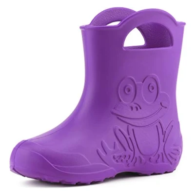 Abbildung von Ladeheid Gummistiefel für Kinder, Größe: 22 23, Purple Schuhe