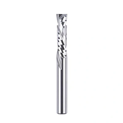 Abbildung von SpeTool Spiralnutfräser 8mm Schaft Kompression 32mm Schnittlänge Spiralfräser CNC Fräser Router Bit Langlochfräser Holz Up&amp;Down VHM Schaftfräser für Oberfräse Nutfräser Holzfräser
