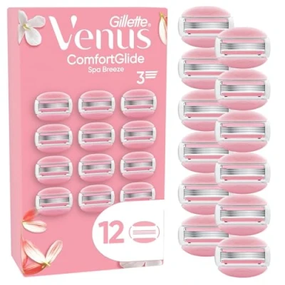 Abbildung von Gillette Venus ComfortGlide Spa Breeze Damenrasierklingen, 12 Ersatzklingen für Damenrasierer