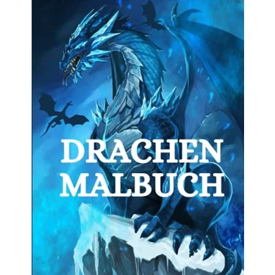 Abbildung von Drachen Malbuch: Für Erwachsene mit mythischen Fantasiewesen Stressabbau Entspannung schönen Mandalas über +40 hochwertige Ausmalbilder