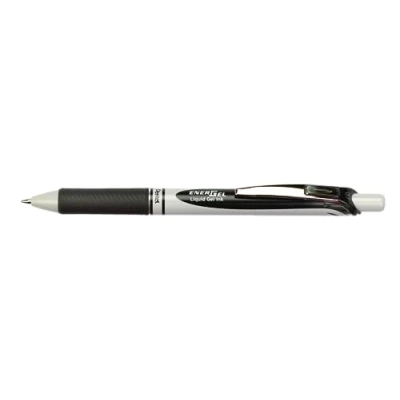 Abbildung von Pentel EnerGel Eco BL77E Gelschreiber mit Druckmechanik, schwarz (12 Stück)