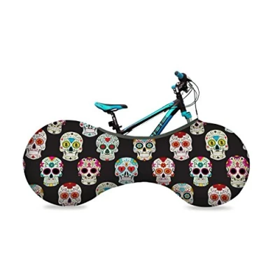 Abbildung von Velo Sock Unisex Fahrradhülle mit Totenköpfen, Einheitsgröße, (Ronyblack), Skulls