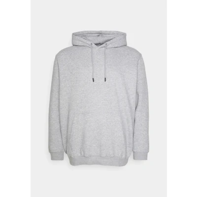 Abbildung von Jack &amp; Jones Herren Jjebradley Sweat Hood Noos Pls Kapuzenpullover, Light Grey Melange, 3XL Große Größen