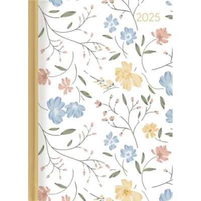 Abbildung von Alpha Edition Ladytimer Flower Love 2025 Taschenkalender, 10,7x15,2cm, Kalender mit 192 Seiten, Notizmöglichkeiten, Bucket List, Mondphasen und internationales Kalendarium