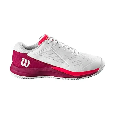 Abbildung von Wilson Rush Pro Ace Jr Sneaker, White/Beet Red/Diva Pink, 38 2/3 EU