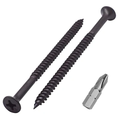 Abbildung von SKIR&#039;CO (150 Stück) Schwarz Phosphat Finish 4,2 x 70 mm Trockenbauschrauben Feingewinde Kreuzschlitz Stiftkopf