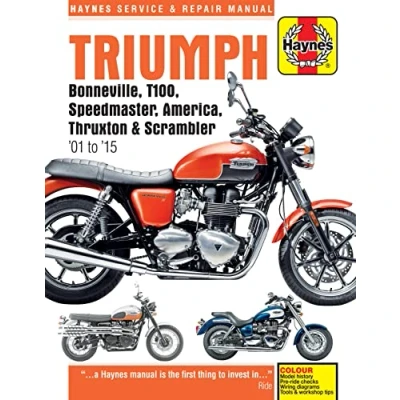 Abbildung von Triumph Bonneville, T100, Speedmaster, America, Thruxton &amp; Scrambler (01 15) (Haynes Service Repair Manual)