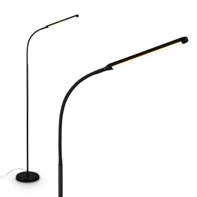 Abbildung von BRILONER LED Stehlampe mit Touch, dimmbar, Speicherfunktion, Leselampe, Wohnzimmerlampe, Schlafzimmer Deko, Deckenfluter, Standleuchte, Stehleuchte, 21 x 170 cm, Schwarz