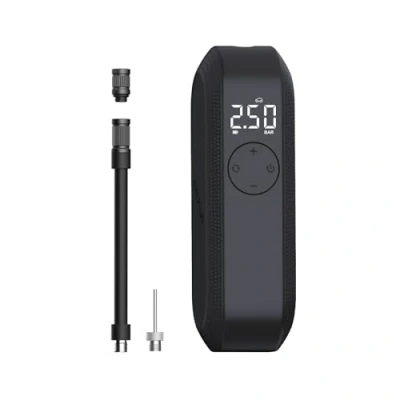 Abbildung von CYCPLUS Elektrischer Luftpumpe Fahrradpumpe, 150 PSI Wiederaufladbare Autoreifen Inflator mit LED Anzeige, Automatische Abschaltung der für Fahrradreifen, Auto, Motorrad, Ball