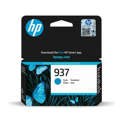 Abbildung von HP 937 (4S6W2NE) Cyan Original Druckerpatrone, für OfficeJet Pro 9720e; 9730e All in One Großformatdrucker; 91xx Drucker
