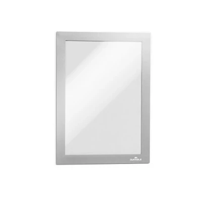 Abbildung von Durable Info Rahmen Duraframe (A5, selbstklebend mit Magnetverschluss) 10 Stück, silber, 488123