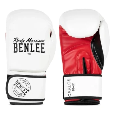 Abbildung von BENLEE Rocky Marciano Unisex Trælim Boxhandschuhe, White/Black/Red, 12 oz EU