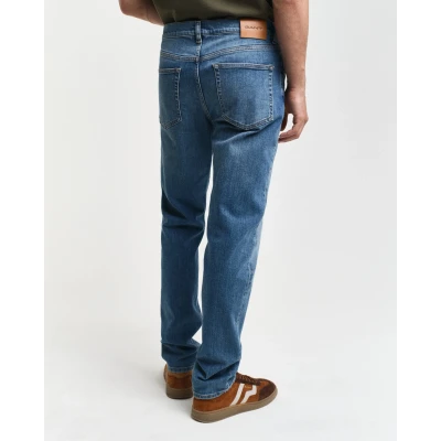 Abbildung von GANT Slim Jeans Fit, Herren, Größe: 30x34, Mid blue worn in