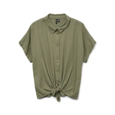 Abbildung von Vero Moda Kurzarmbluse »VMTHEA SS TIE SHIRT WVN NOOS«
