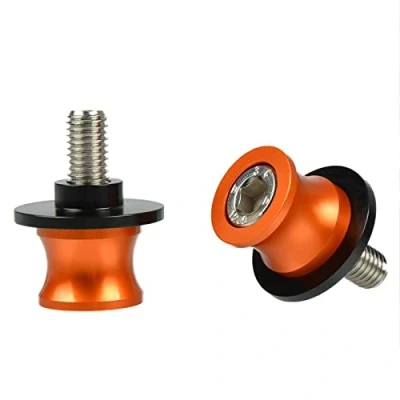 Abbildung von 2pcs CNC Montageständer Racingadapter Bobbins M10*1,5 Ständeraufnahme für Duke 790 890 R 125 200 390 Orange