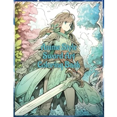 Abbildung von Anime Style Sword Art Coloring book: For Adults and Teens
