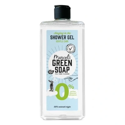 Abbildung von Marcel&#039;s Green Soap Duschgel 0% Hypoallergen Mikroplastik freie Formel Recycelte Plastikflasche 99% biologisch abbaubar Vegan