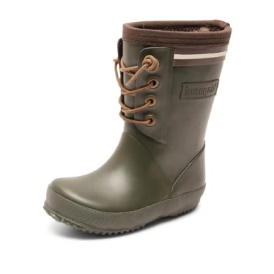 Abbildung von Bisgaard Unisex Kinder Rubber Boot LACE Thermo Gummistiefel, Grün, 37 EU