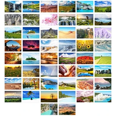 Abbildung von Edition Seidel Set 50 Premium Postkarten Landschaften Natur Meer Berge Wälder Täler Karten Postkarte (20350)