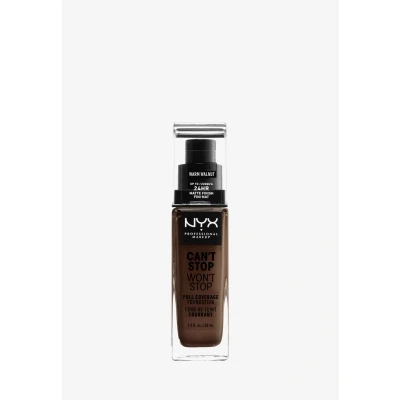 Abbildung von Nyx Professional Makeup CAN&#039;T STOP WON&#039;T Foundation Foundation, Damen, Größe: 30 ml, 22.5 warm walnut
