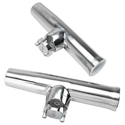 Abbildung von FreeTec Edelstahl Bootsrutenhalter Angelrutenhalter mit Klemmhalterung für Rails 21mm bis 25mm