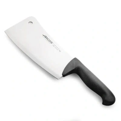 Abbildung von Arcos Serie 2900 Hackmesser Metzgermesser Klinge Nitrum Edelstahl 200 mm HandGriff Polypropylen Farbe Schwarz