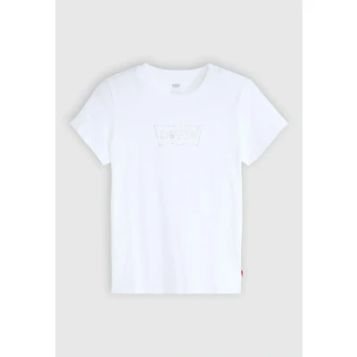 Abbildung von Levi&#039;s® Rundhalsshirt »THE PERFECT TEE«, mit Logo im Metallic Holo Print