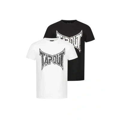 Abbildung von Tapout Normale Passform Doppelpack Amboyn Tshirt print, Herren, Größe: 3XL, Black white